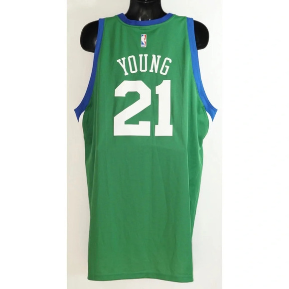 Thaddeus Young 76ers St Patrick's Day Jersey XXL - Picture 8 of 13
